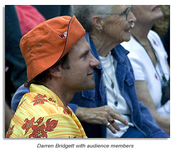 Darren Bridgett with audience