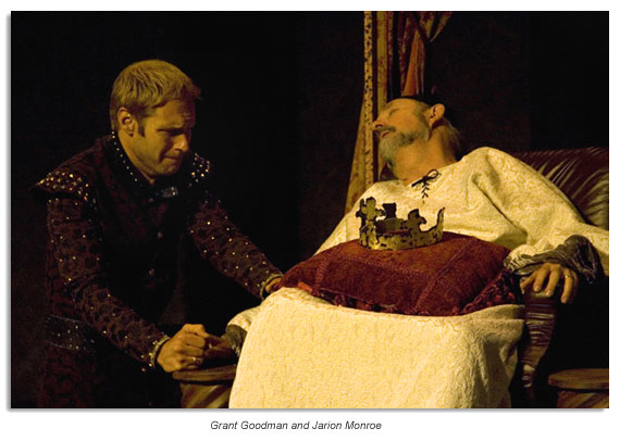 The dying Henry IV and his heir