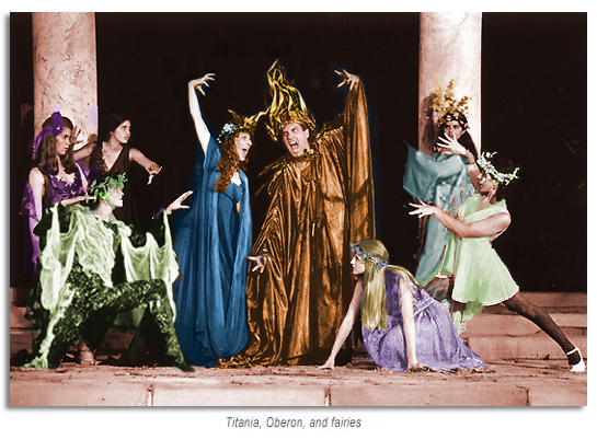Titania Oberon and fairies
